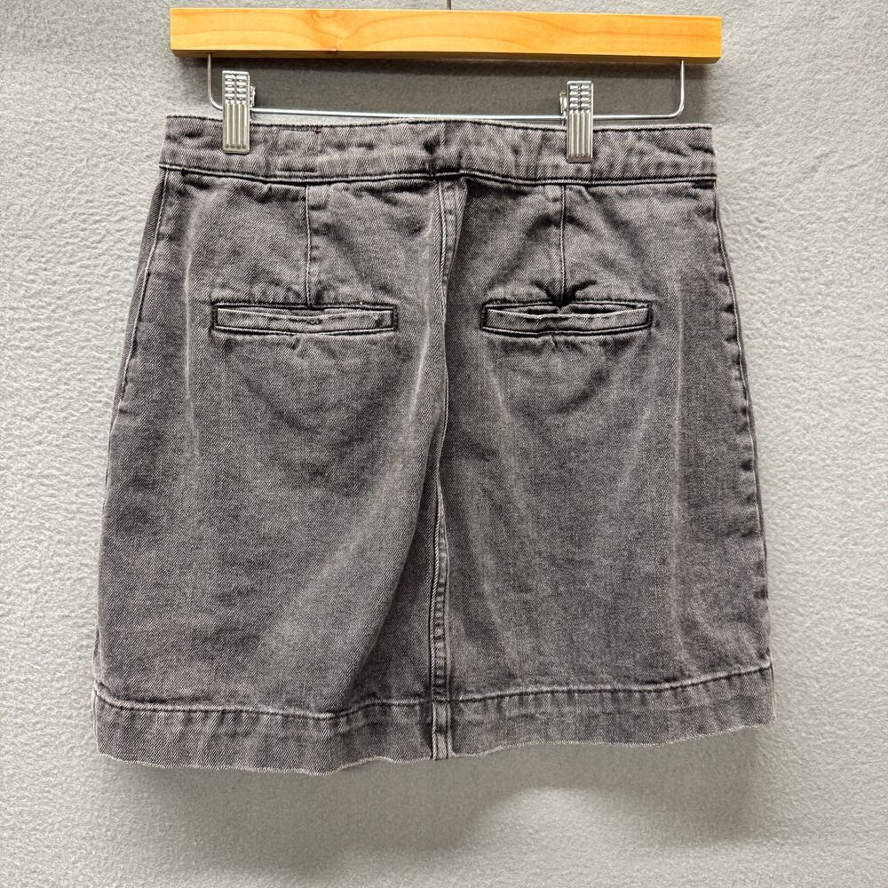 Free People Skirt Womens 27 Super High Rise DON'T GET ME WRONG Faded Black Denim - Picture 4 of 9